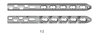Пластина прямая	LCP Plate, Straight, Narrow, комбинированная с у/с 14,0х4,5 мм	Combined 14х4,5 mm