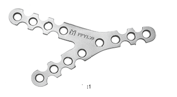 Пластина Y-образная	LCP Y-shaped Plate for Humera для плечевой кости с у/с 10,0x2,5 мм