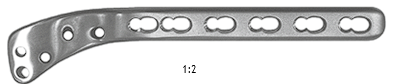 Пластина опорная для латерального	Support stable angle plate мыщелка с у/с 16,0х4,5 мм	for the lateral condyle 16,0х4,5 mm